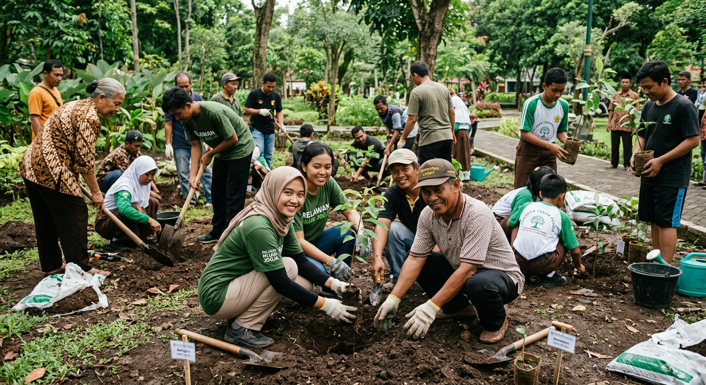 Penanaman Pohon Bersama Komunitas LIVESGP BATAM Hijau